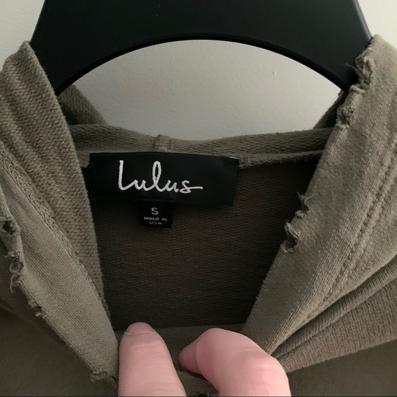 Shannon Houston Lulu's Cropped Distressed Hoodie - Picture 3 of 5